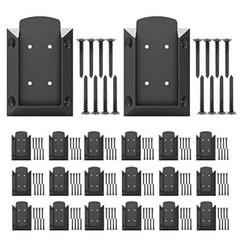 20pcs Deck Railing Brackets Connectors With 160pcs Black Coating Screws For 2×4