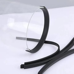 Rubber Edge Trim Black, U Channel PVC Plastic, Metal Sharp Edge Protector Fit fo