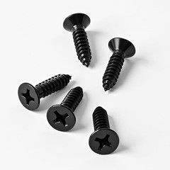 #10 x 3/4″ (100 Pack) Flat Head Sheet Metal Screws Phillips x 3/4″, Black
