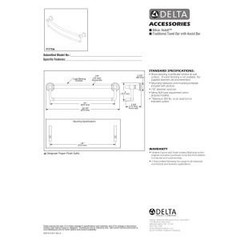 Delta Faucet 41319-Ss Traditional Towel/Assist Bar 24-Inch Stainless