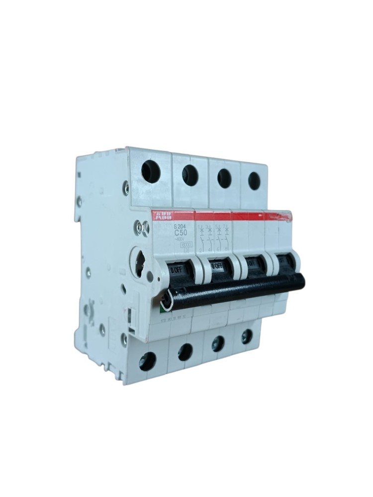 ABB S551106 S204 Magnetic Thermal Circuit Breaker 4p 50a 6ka c