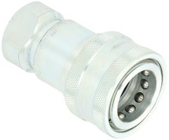Dixon 16-663 Steel Industrial Hydraulic Quick-Connect Fitting, Poppet Valve Coup