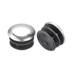 Post End Cap Cover, 8pcs 25mm Fence Post Cap Round Tube Cover Insert, 23×15.5mm