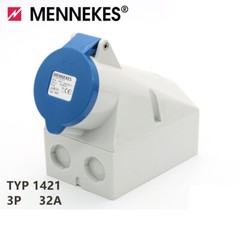 1PC NEW MENNEKES Plug AM-TOP Wall mounted socket 3P 32A TYP:1421 IP44