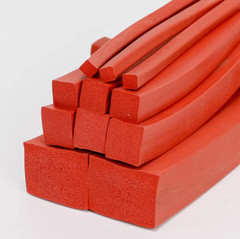 Red Silicone Rubber Sponge Square Strip Closed Cell Foam Backer Rod Seal 3 -50mm