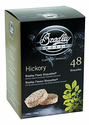 Strong Hickory Flavor Smoker Bisquettes for Smoking Meat & Beef Brisket 48 Pack