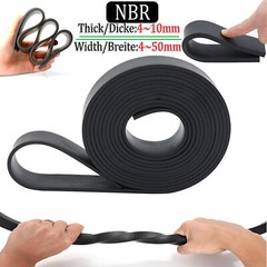 Solid Black Nitrile NBR Rubber Strip – Various Lengths, Widths And Thicknesses