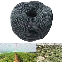 UV Resistant Black Polyethylene Rope for Outdoor and Indoor Use 8mm x 20m