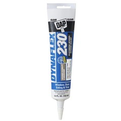 DAP Dynaflex 230 Premium Elastomeric Sealant, Clear, 5.5 Oz Oz, Clear