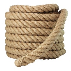 Manila Rope 1-1/2 Inch x 50 Feet, Twisted Thick Rope 1.5in for Landscaping, C…