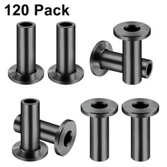 CKE 120 Pack T316 Black Stainless Steel Protector Sleeves for 1/8″