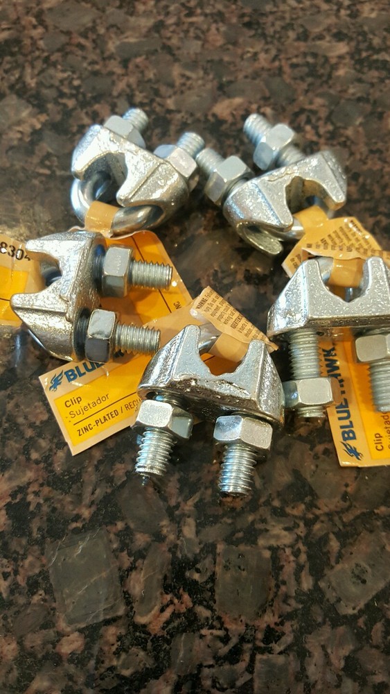 Blue-Hawk 5/16 Wire Rope Clip, Zinc Plated. **(Lot of 5)**