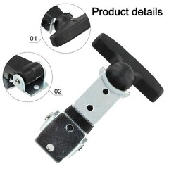 Sturdy Stainless Steel Rubber Hood Catch 4 7 Inch Flexible T Handle Hasp