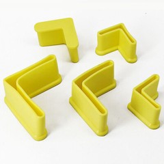 Shelf L Type Iron Bed Foot Pad PVC Base Foot Cover Protective Rubber Sleeve