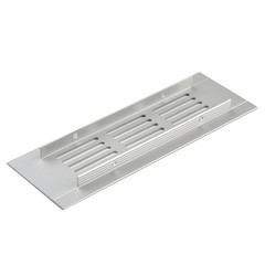50mm Aluminium Rectangular Cabinet Wardrobe Air Vent Grille Ventilation-Cover