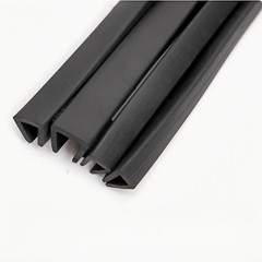 Black Rubber U-Shaped Edge Guard Decorative Sealing Door Table Edging Protector