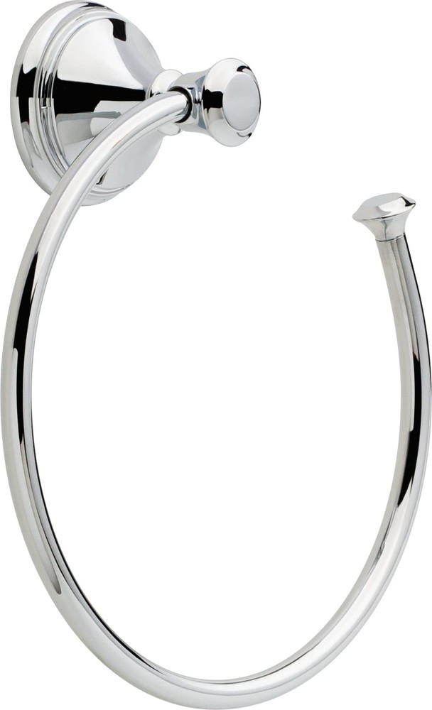 Delta Cassidy 1-Pack Hand Towel Holder Polished Chrome Towel Racks For Bathroom