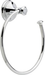 Delta Cassidy 1-Pack Hand Towel Holder Polished Chrome Towel Racks For Bathroom