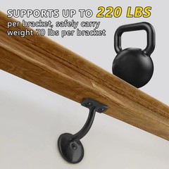HOME MASTER HARDWARE Hand Rail Bracket, Heavy Duty Stair Support for Home or Off
