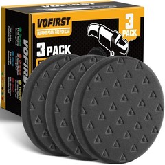 6 Inch Buffing Polishing Pads – 3Pcs Black Light Cut Pad – 6.5 Inch Face for …