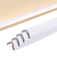 5Pcs Wall Corner Protector, 36″L x 1.4″W Self-Adhesive Corner Guards, White