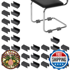 PATIKIL 32pcs U Chair Leg Caps, 18mm U Shaped Chair Leg Floor Protectors Chair F