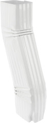 Gutter Downspout Elbow S-Shape Style B (Offset=3) Zig Zag Elbows 2” X 3” White A
