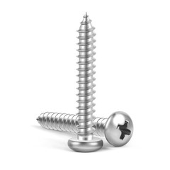 MewuDecor #12 x 1-1/2″ Pan Head Self Tapping Screws x 1-1/2″, Silver