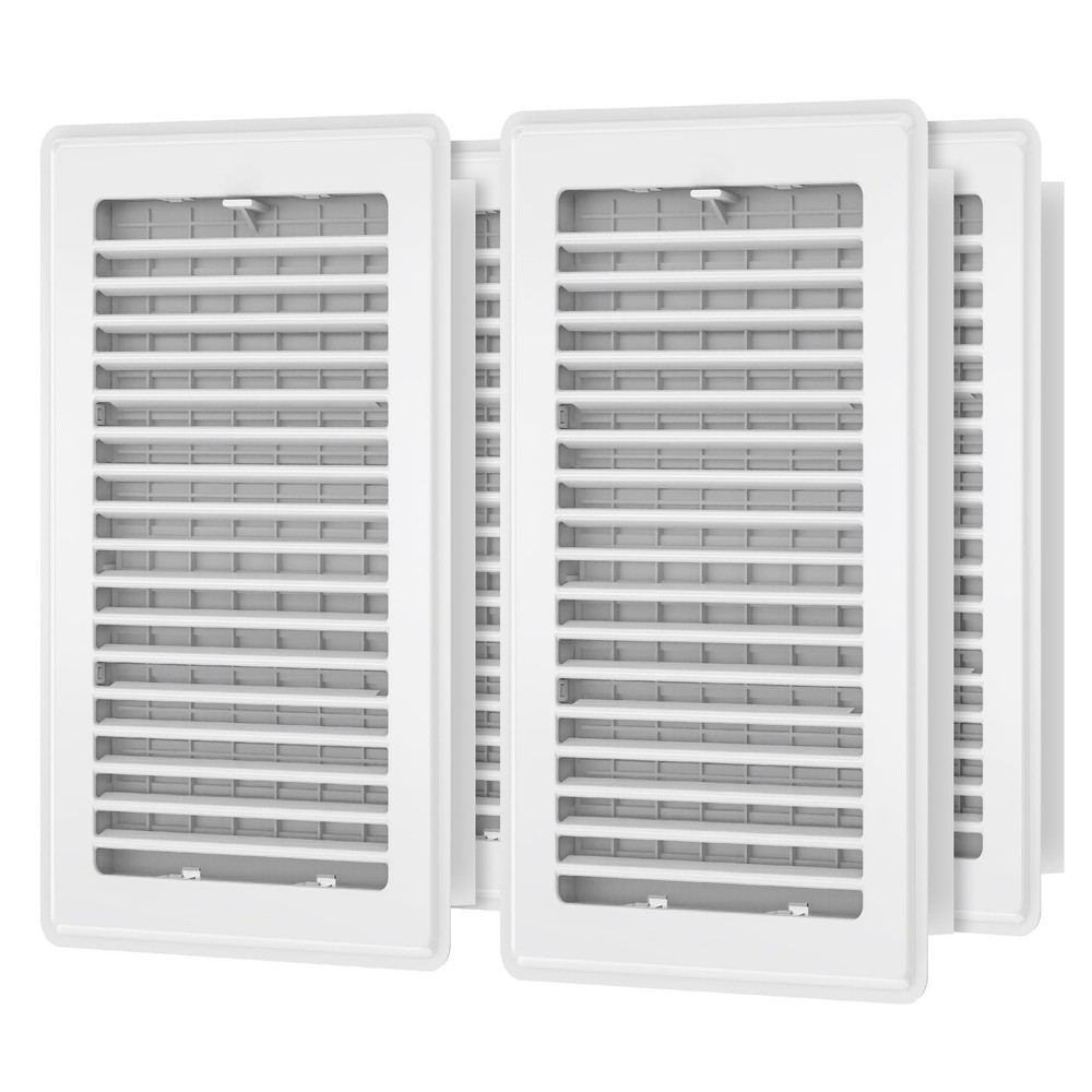 Floor Register 6×10-4 Pack Vent Covers for Home Floor Heavy Duty Steel Walkab…