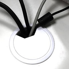 Computer Desk Table Grommet Cable Tidy, Port Surface Outlet Wire Hole Cover