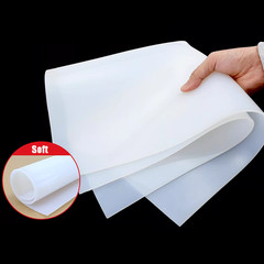 White Solid Silicone Rubber Sheet Thick0.5-10mm High Temperature Soft Mat Gasket