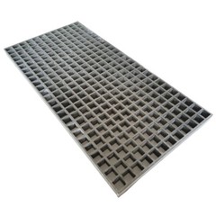 1 PCS Floor Grating Fiberglass FRP Grating Sewer Grid Fence Gray 3.3ft*1.6ft