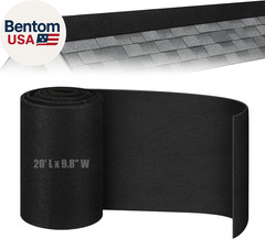 19.7 FT Roof Ridge Vent Mesh Filter Roll 9.8″ W Activated Carbon Roof Vent Filte