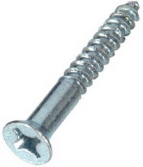 Wood Screws, Zinc, Phillips Head, #6 x 1-1/2 In., 100-Pk. – 40027