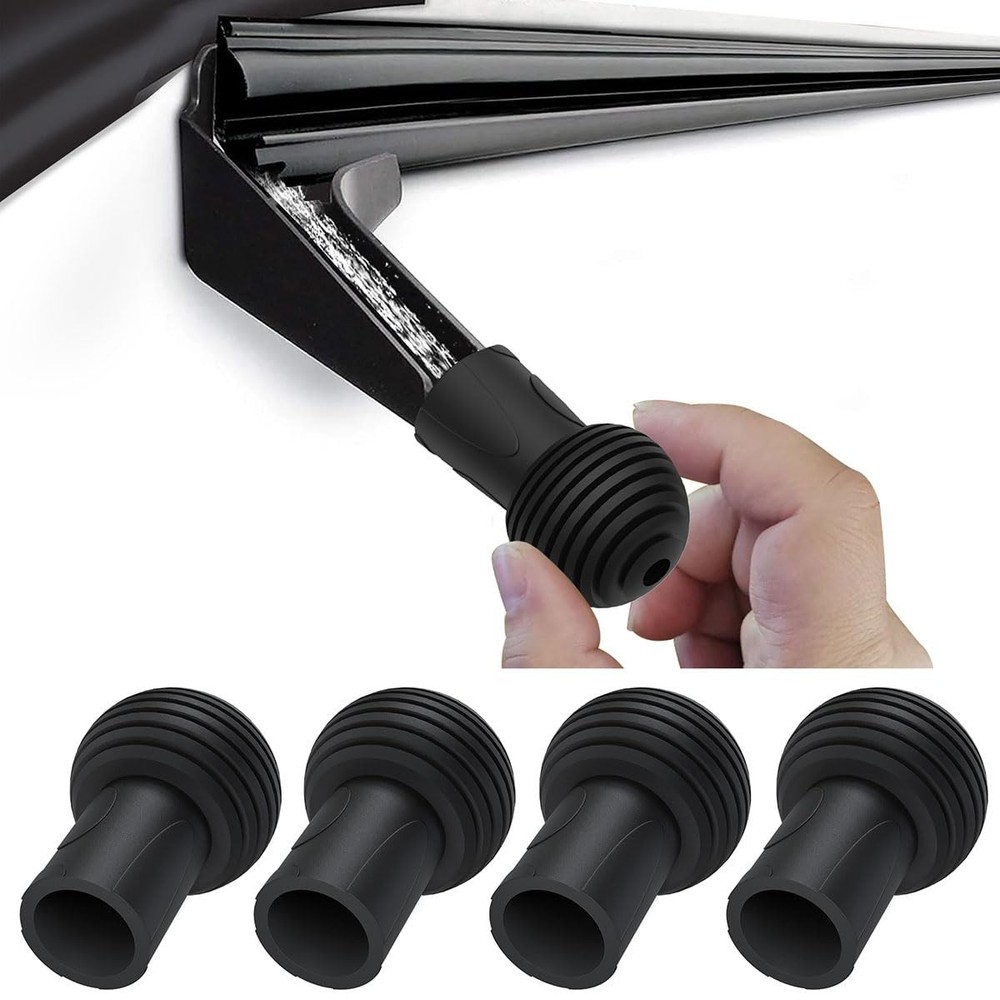 4 Packs RV Gutter Spout Caps, Easy to Install and not Fall Off black