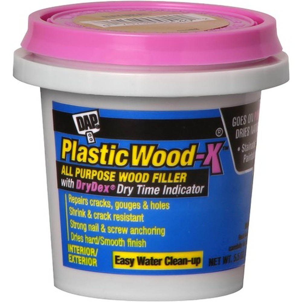 DAP 00540 5.5oz Natural Plastic Wood-X All Purpose Wood Filler w/Drydex-1PK