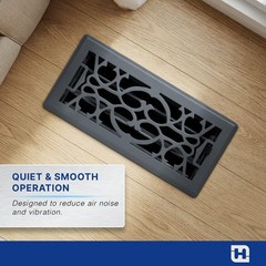[8 Pack] Fits 4×10 and 10×4 Duct Opening | Decorative Floor Register with Vic…