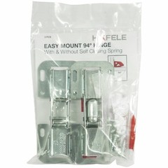 Hafele 94° Easy Mount Hinge With And Without Spring – 2 Pack