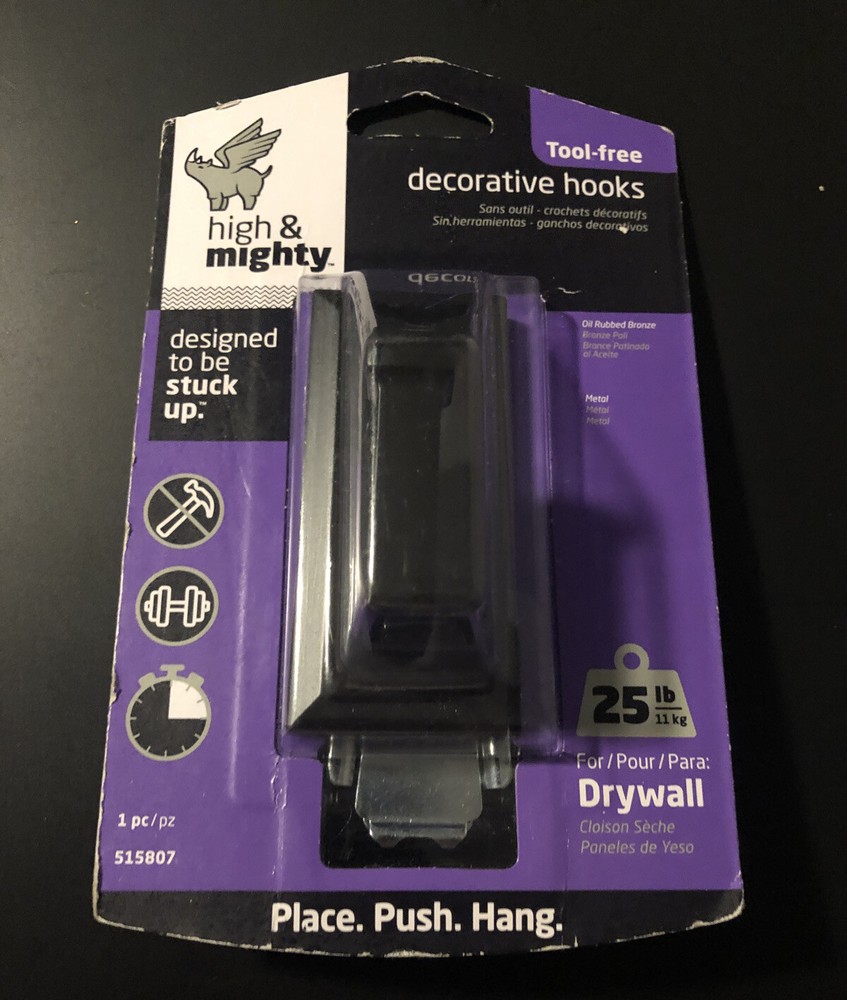 Hillman High and Mighty 25 Lb. Capacity Oil Rubbed Bronze Rectangular Decorative