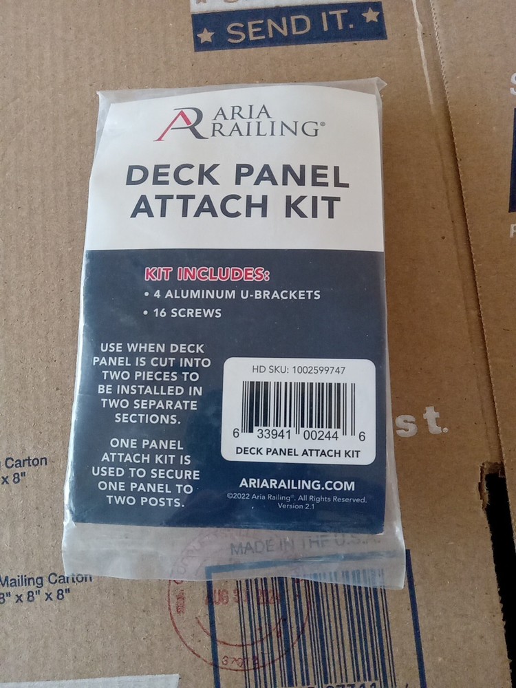 Aria Railing Replacement Deck Panel Attachment Kit AC16400
