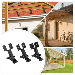 3PCS Roof Beam Brackets Roof Standpipe Bracket Kit Roof Beam Bracket Kit 0-180°