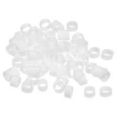 Silicone Rubber Bands Rings 100Pcs Non-slip 10mm Dia 0.7mm Thick 5mm Width