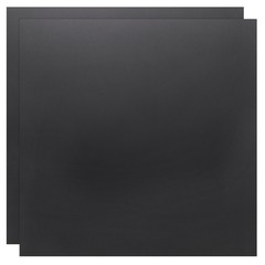 2 Sheets ABS Plastic, 0.12″ Thickness 6″x6″ for Flexible, Black