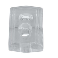 Mirror Holder, Clear Plastic, 35-Lb. Load, 1/8 In. – N260-331