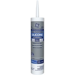 GE GE112A 10.1oz White Window & Door Silicone I Sealant (2749483)-12PK