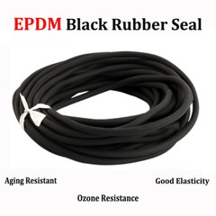 Sponge Cord Black Foam EPDM Rubber Gasket Trim Seal 5 6 7 8 9 10 12 14 16-20mm