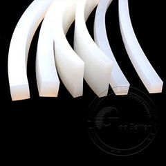 White Solid Square Silicone Rubber Strip Sealing Gasket High Temp Width 2-100mm