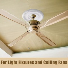 Home Round Medallion Ceiling Fan Light Fixtures Plate with PU for material