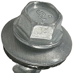 Powerpro Roofing Screws,Self-Drilling,Metal to Wood,Clear,#10×1-1/2 In.,250-Pc.
