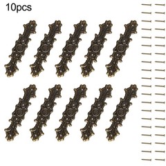 Design Zinc Alloy Corner Wooden Box Decorative Corner Set of 10